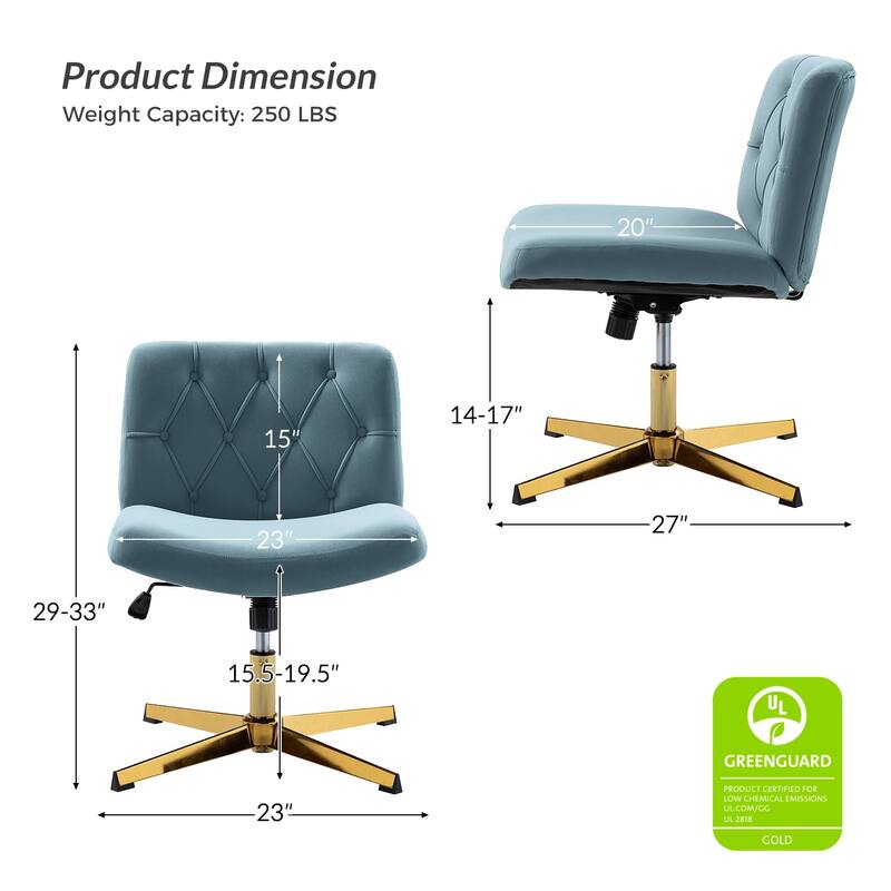 Alfons 360-Degree Swivel & Height Adjustable Task Chair by HULALA HOME