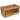 Teak Utility Shelf/Hardcover Book Rack - 15" L x 7-1/4" H x 7-1/4" D