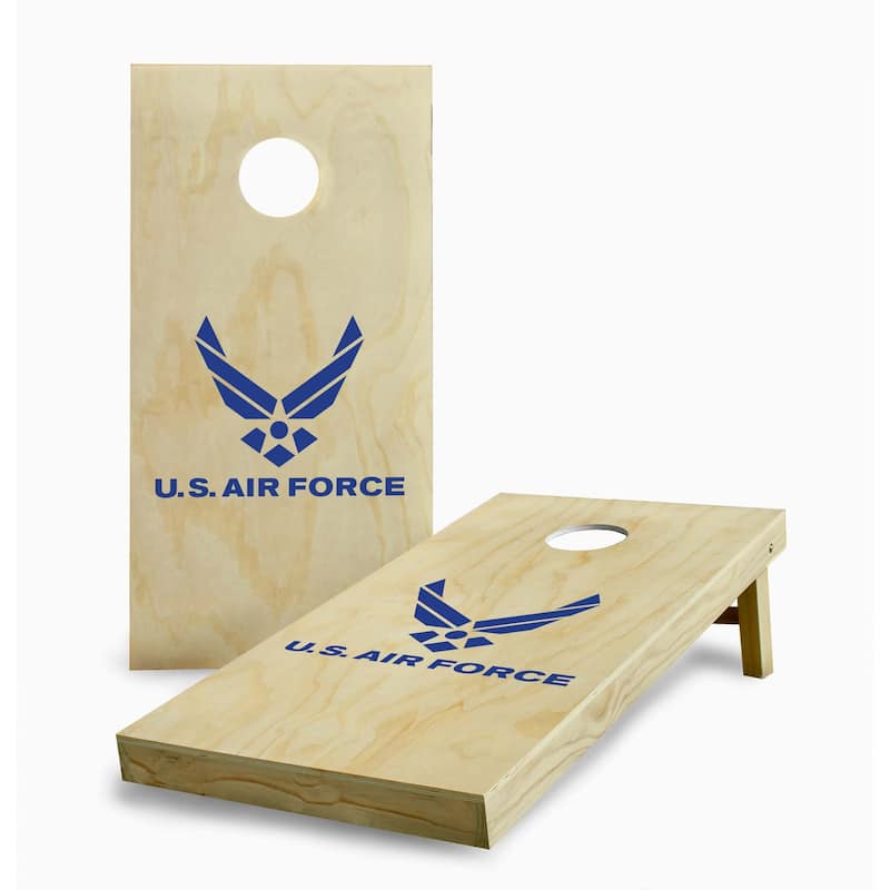 US Air Force Cornhole Game (Choose Wraps or Boards) - 2x4 Boards (24" x 48") - Include Carrying Case