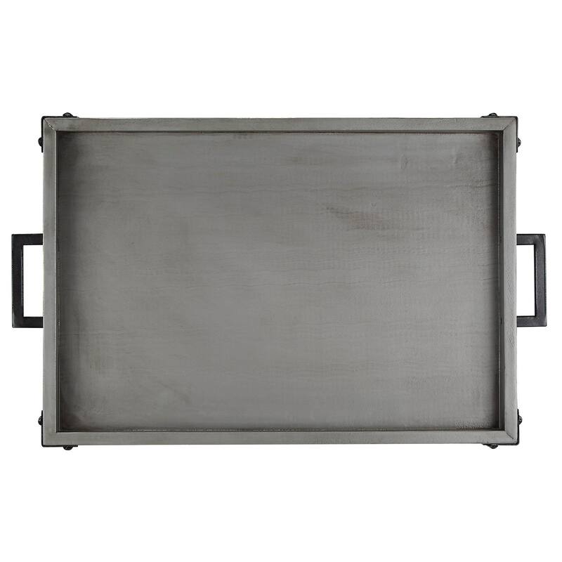 Myra Rustic Serving Cart with Wine Inserts and Removable Tray Top by iNSPIRE Q Classic