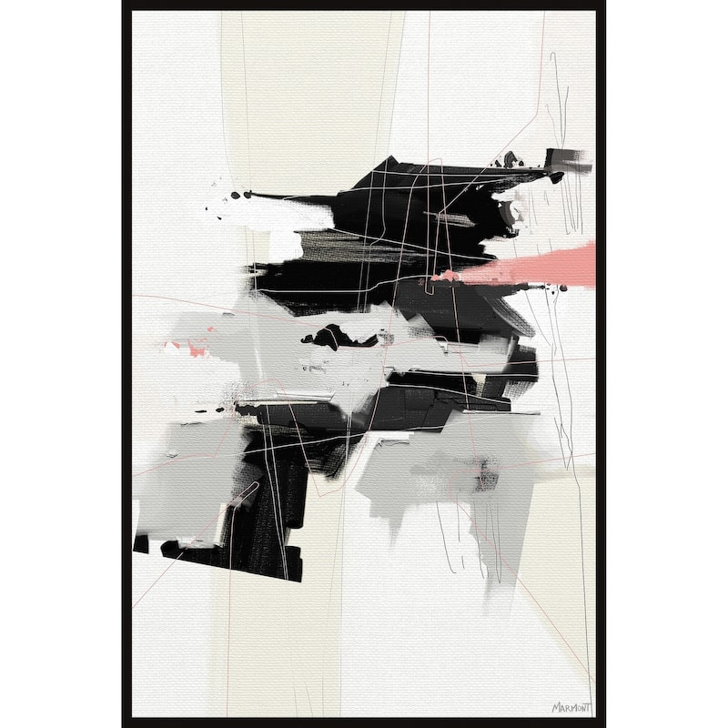 Shadowy Floater Framed Print on Canvas