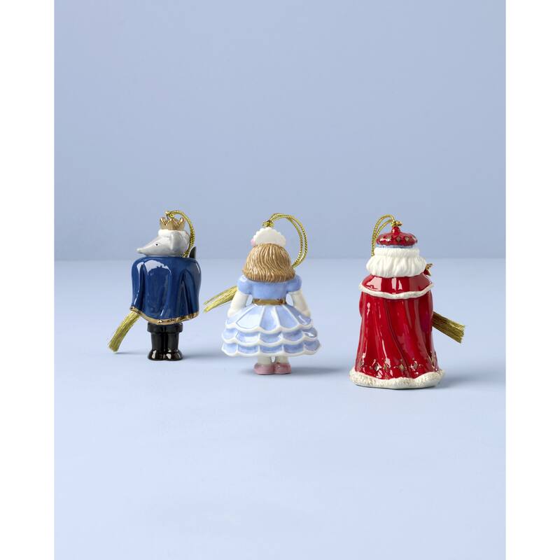 Lenox Nutcracker Ballet 3-Piece Ornament Set