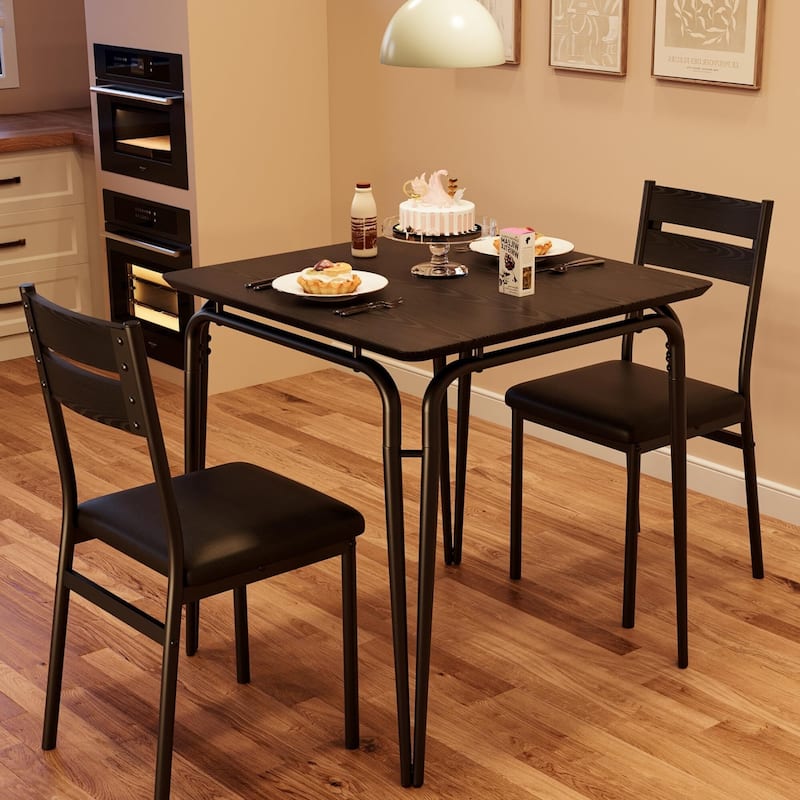 Dining Table for 2, Space Saving Square Dinette for Kitchen, Dining Room