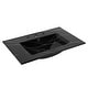 preview thumbnail 42 of 120, JONATHAN Y Aubert 3-Hole Rectangular Ceramic Single Sink Basin Vanity Top 30 in. - Black Marble Effect