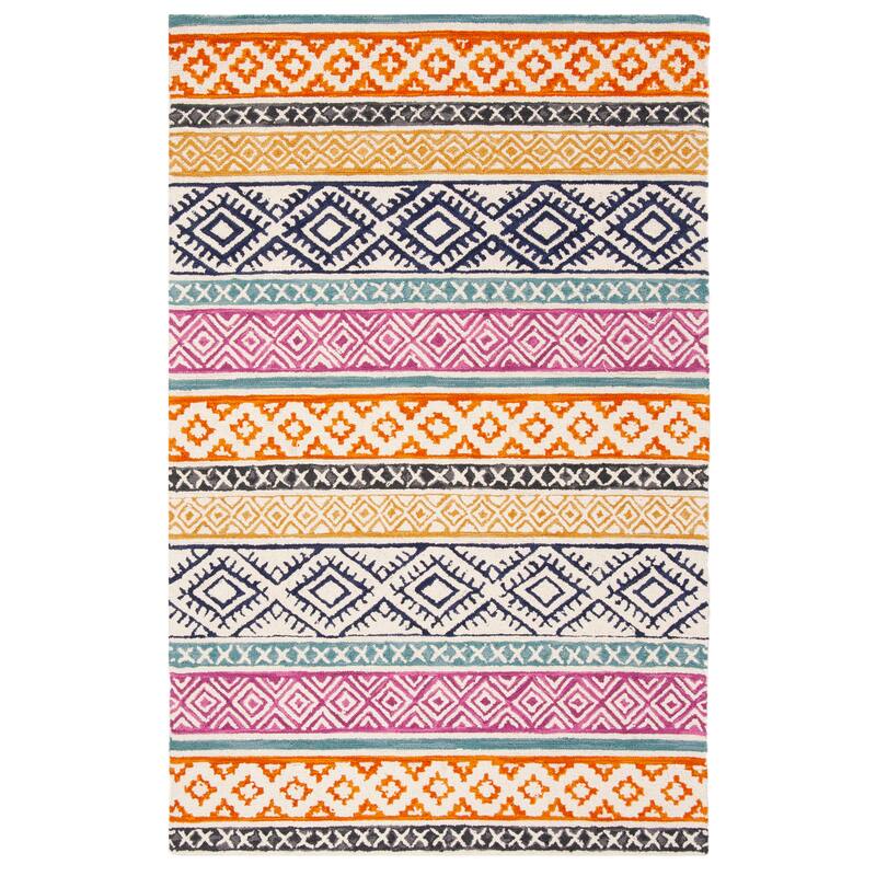 SAFAVIEH Handmade Micro-Loop Sigourney Wool Rug