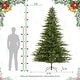 preview thumbnail 11 of 43, Glitzhome 7.5ft/9ft Pre-Lit Full Fir Artificial Christmas Tree w/Foot Pedal & Remote Control Simple Setup