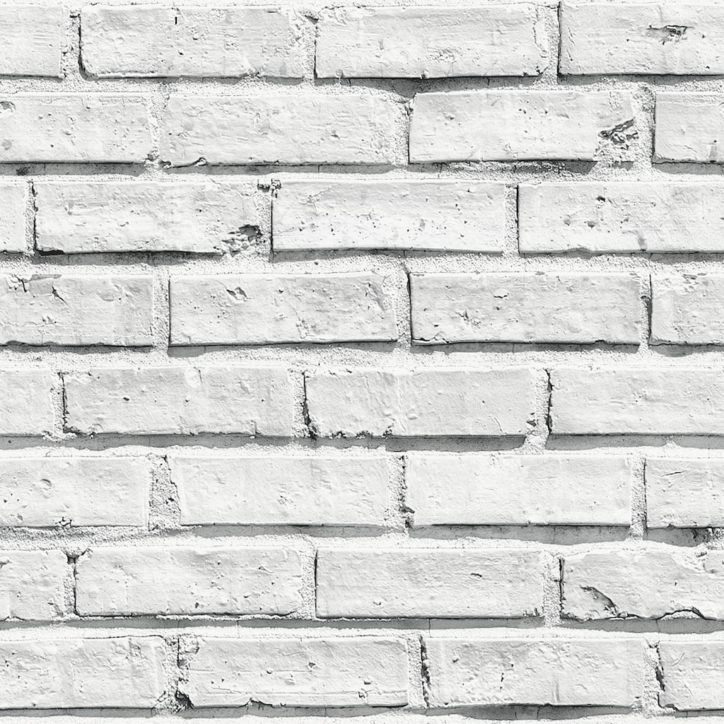 Arthouse Abner White Brick Wallpaper