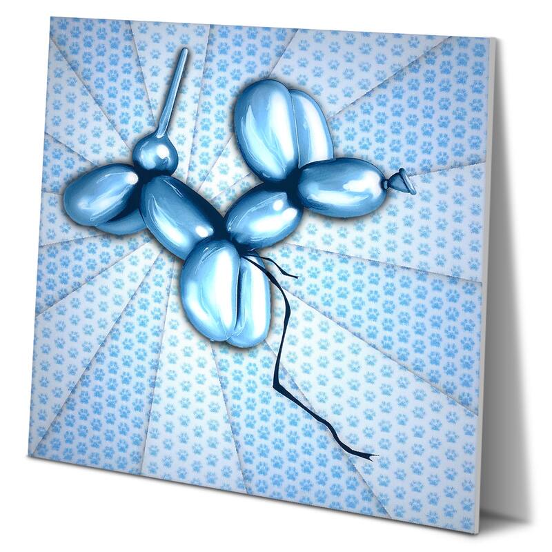 Matashi 5D Multi-Dimensional Wall Art - Custom Made Dog Balloon Wall Art Print - 6 x 6