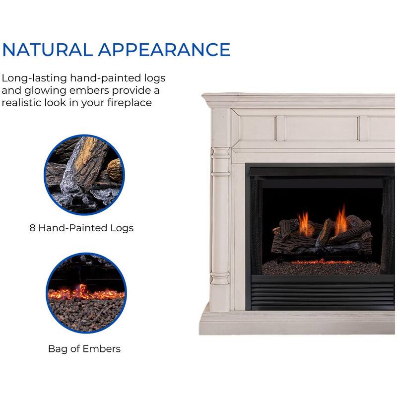 Duluth Forge DLS-L24T-2 33,000 BTU Vent Free Liquid Propane Log Set