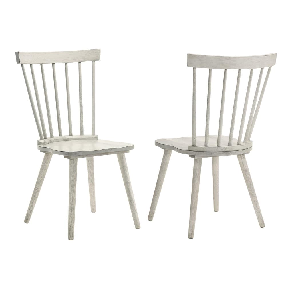 2 Pieces Set Dining Side Chair Rustic Modern Farmhouse Design Retro Design Easy To Assembly