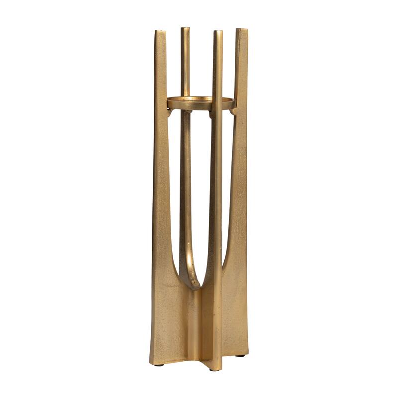 Sagebrook Home Modern Metal Solid Pillar Candle Holder