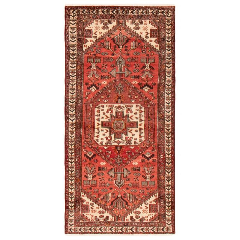 ECARPETGALLERY Hand-knotted Anadol Red Wool Rug - 3'2 x 6'4 - Red - 3'2 x 6'4