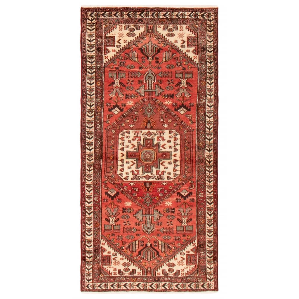 ECARPETGALLERY Hand-knotted Anadol Red Wool Rug - 3'2 x 6'4