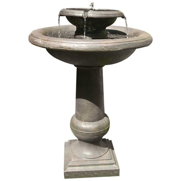 Smart Solar 24260RM1 Oiled Bronze Finish Chatsworth 2 Tier Solar On Demand Fountain
