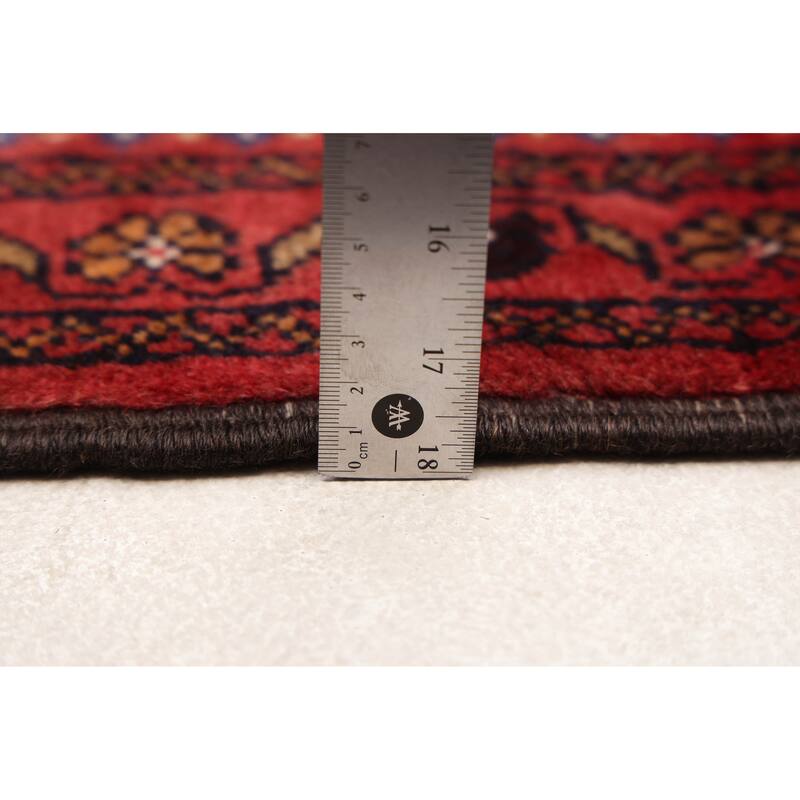 ECARPETGALLERY Hand-knotted Teimani Red Wool Rug - 3'5 x 6'4