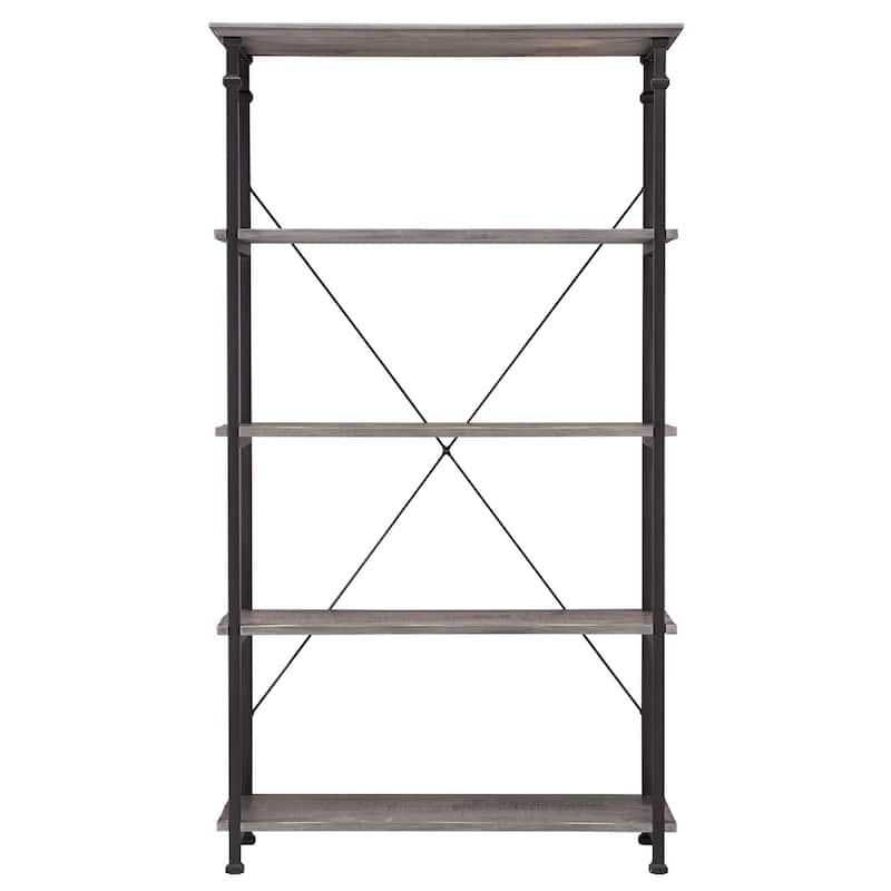 Myra Vintage Industrial Rustic 40-inch Bookcase by iNSPIRE Q Classic