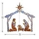 preview thumbnail 4 of 3, National Tree Company 6 ft. Nativity Christmas Scene with Clear Lights - White