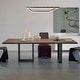 preview thumbnail 13 of 19, Nero Square Contemporary Modern Metal Integrated LED Chandelier, Black by JONATHAN Y