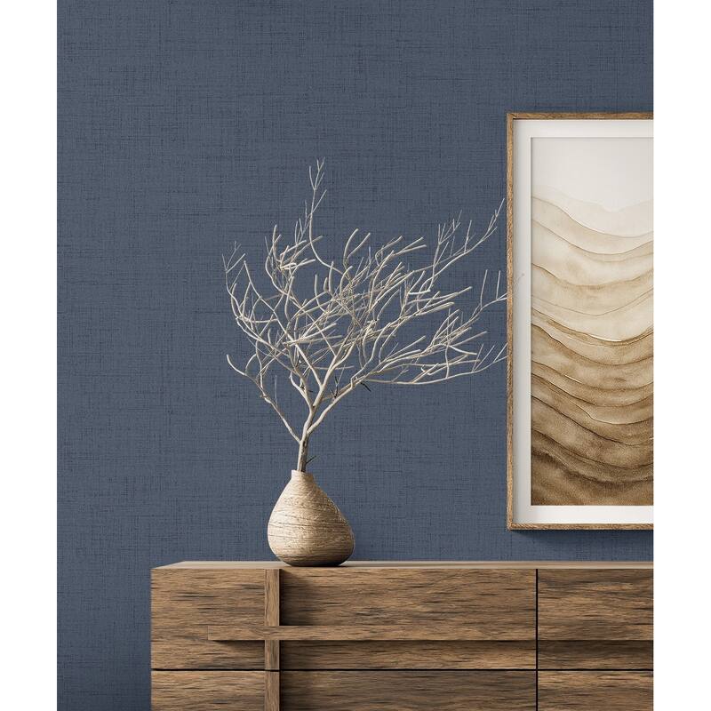 Seabrook Designs Vespia Faux Non-Woven Unpasted Wallpaper