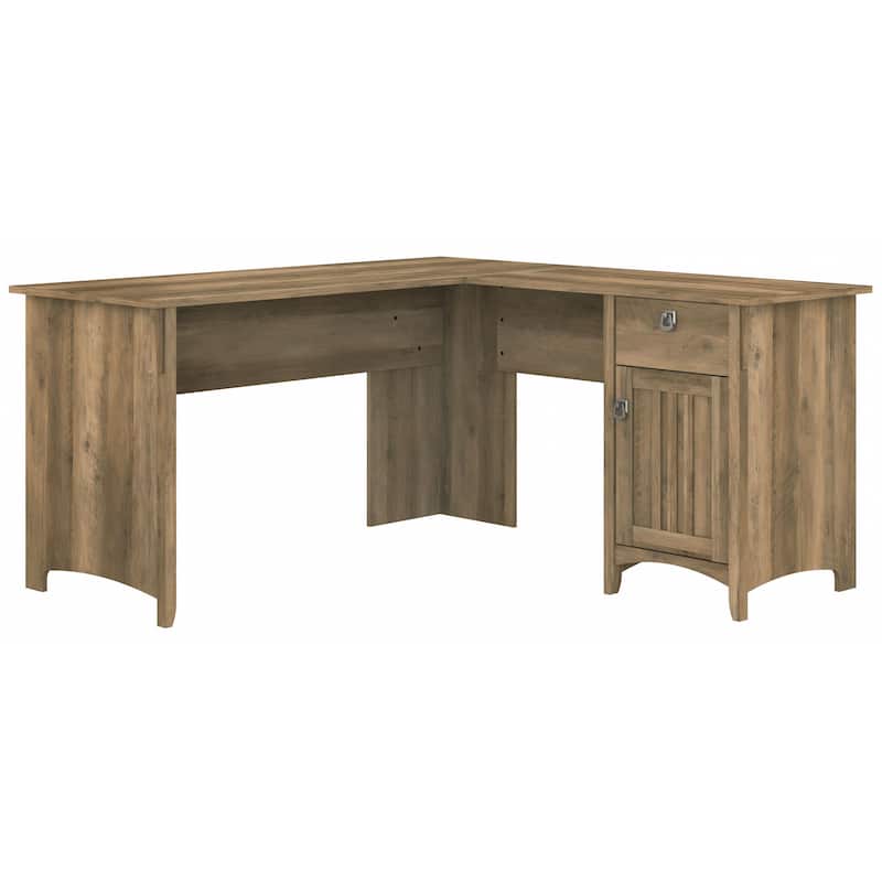 Bush Furniture Salinas 60W L Shaped Desk with Drawers and Storage