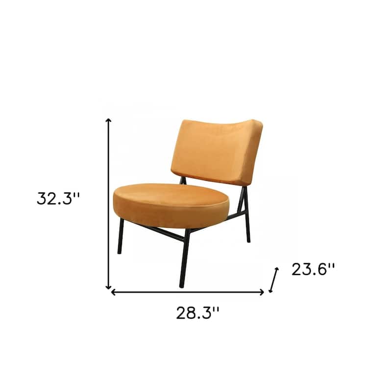 28-inch Upholstered Barrel Chair with Comfortable Cushioned Seat - 28.3” x 23.6” x 32.3”