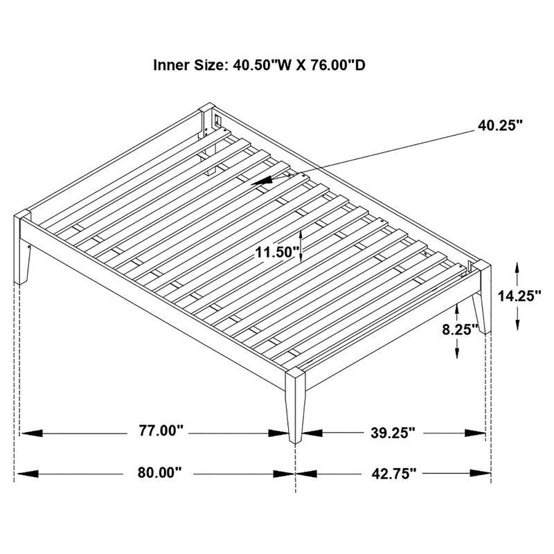 Hounslow Transitional Universal Platform Bed