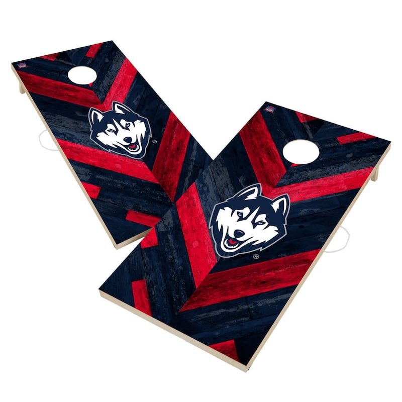 Connecticut UCONN Huskies Cornhole Board Set - NO Accessories