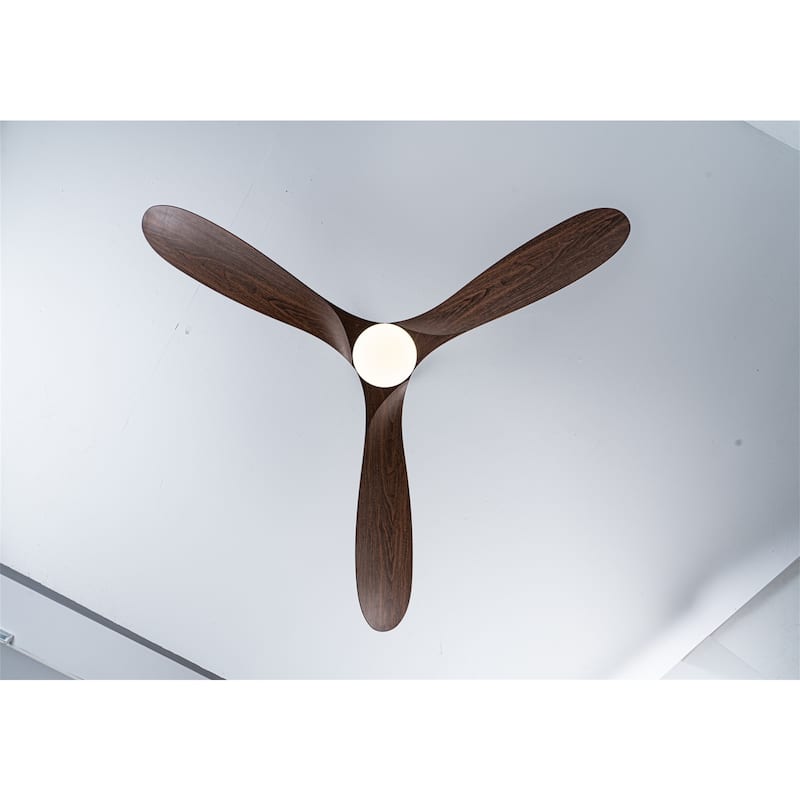 60" Ceiling Fan with LED Light and Remote Control
