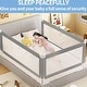 preview thumbnail 3 of 11, Toddler Bed Rail with Detachable Guardrail & Safety Strap