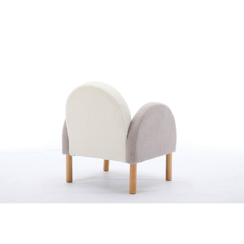 Multi-Color Polyester Blend Accent Chair with Armrests and Cushion - 26.30"W x 27.10"D x 31.10"H