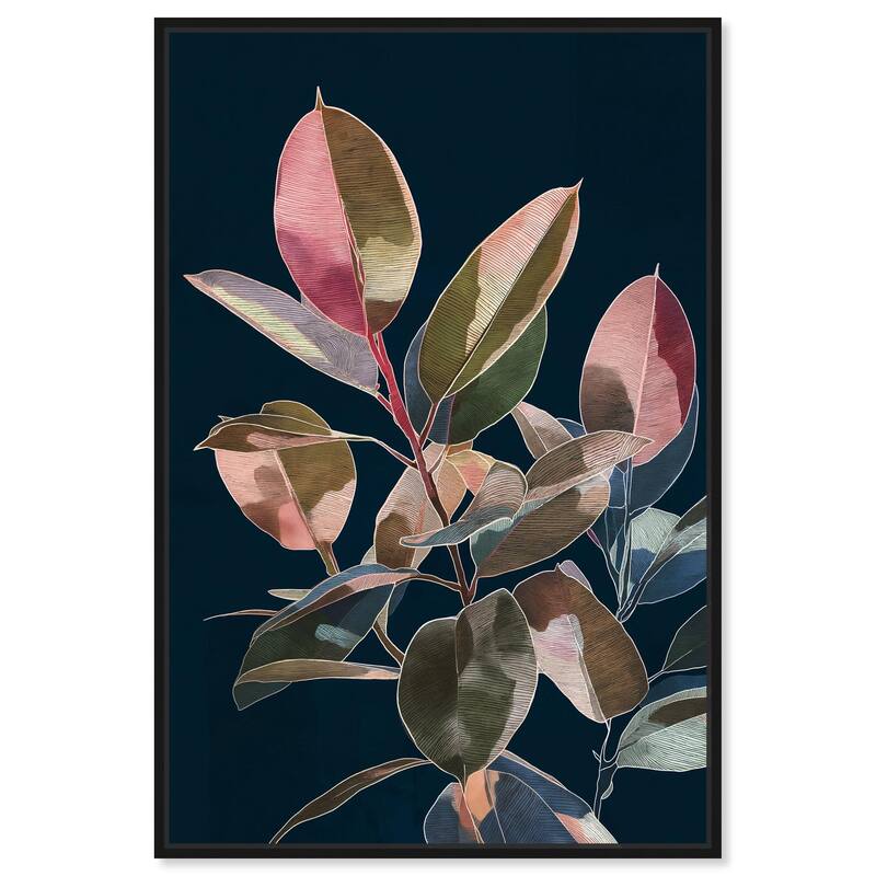 Fuchsia Frond I Canvas by Art Remedy - Black - 30" x 45"