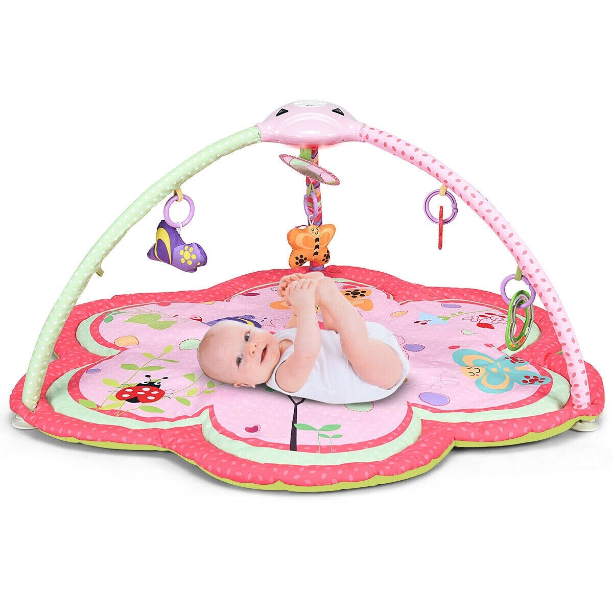 play mat with hanging toys