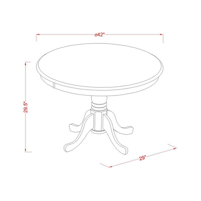 HomeStock 5-Piece Black and Cherry Finish Solid Wood Top Dining table with 4 Chairs with Lattice Back