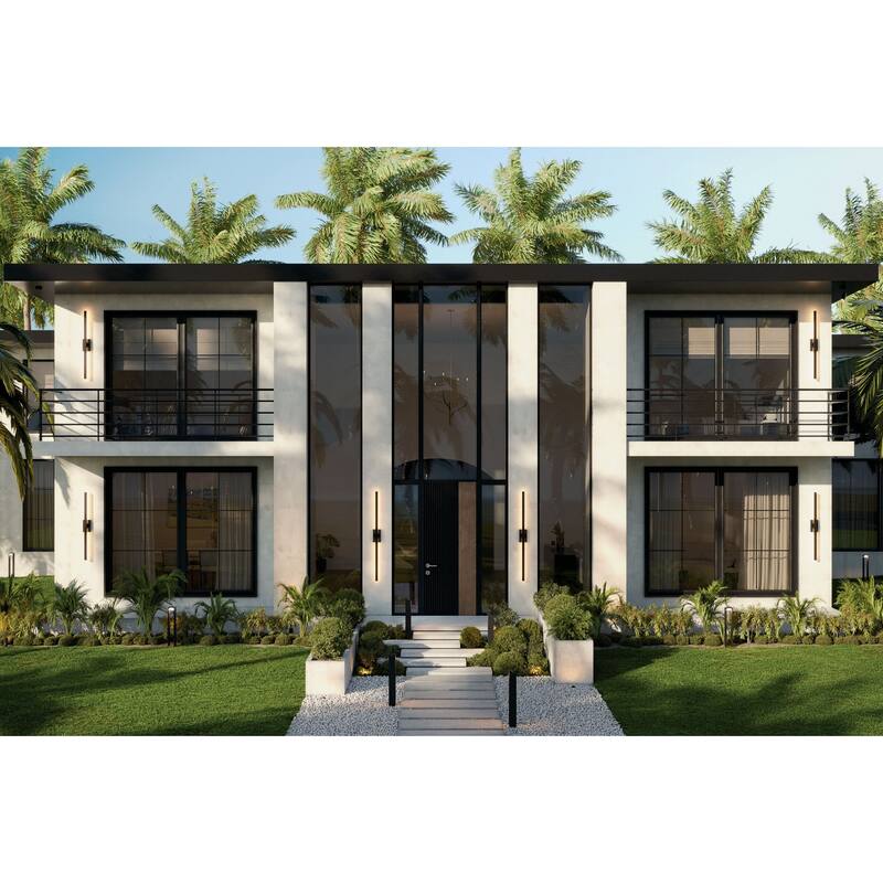 Nocar 48" Outdoor LED Wall Light in Textured Black - Textured Black