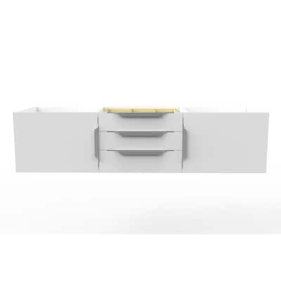 Alpine 60" Wall Mounted Bathroom Vanity (Base Only)