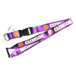 Shop Clemson Tigers Lanyard Clip Lanyard Keychain Id Ticket Holder
