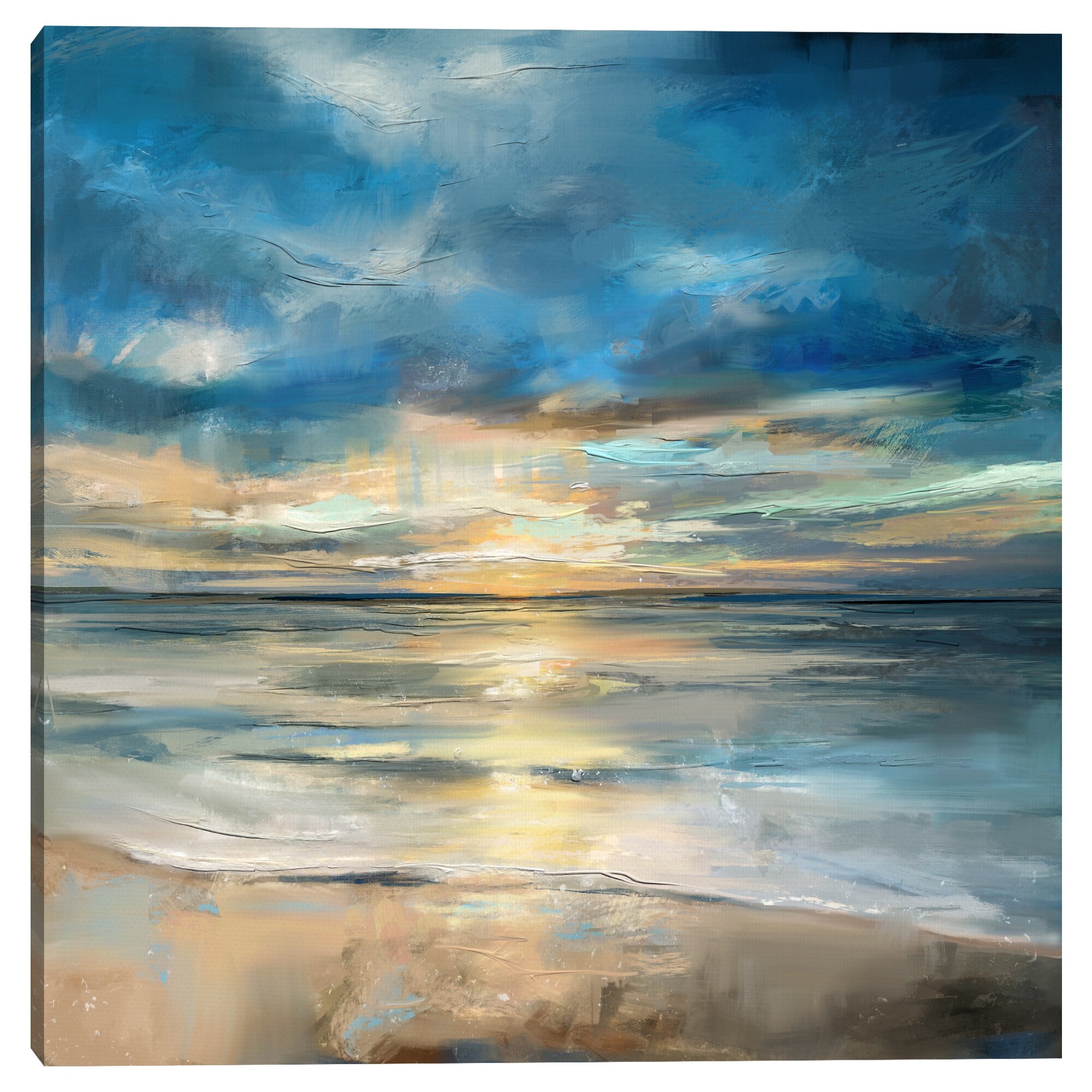 Indigo Surf by Studio Arts Canvas Art Print