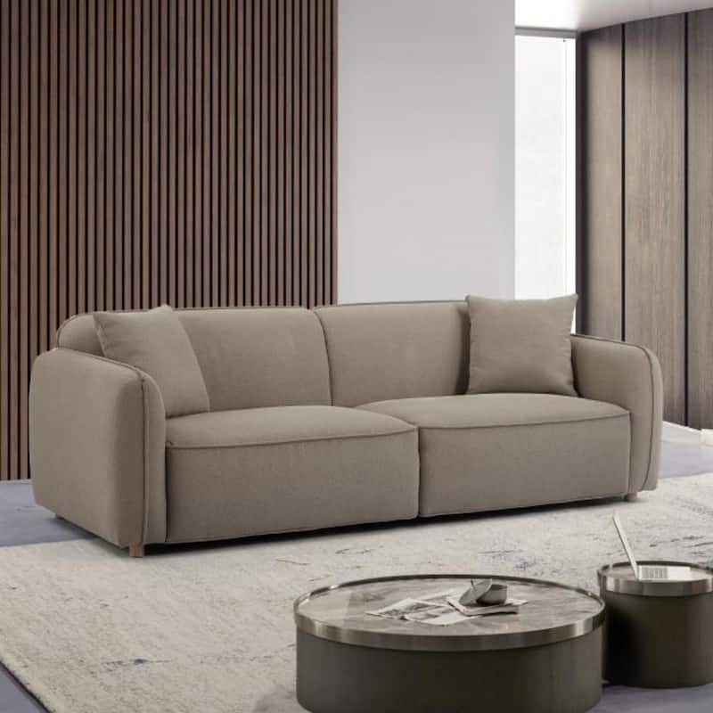Modern 3 Seater Deep Seat Sofa for Living Room - Grey