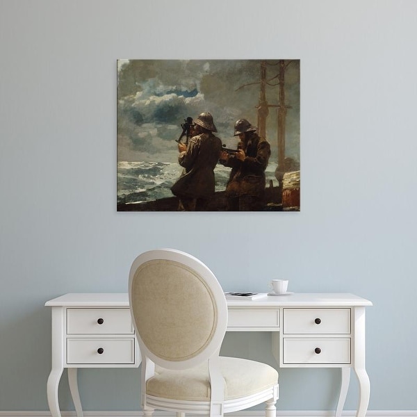 Easy Art Prints Winslow Homer's 'Eight Bells' Premium Canvas Art