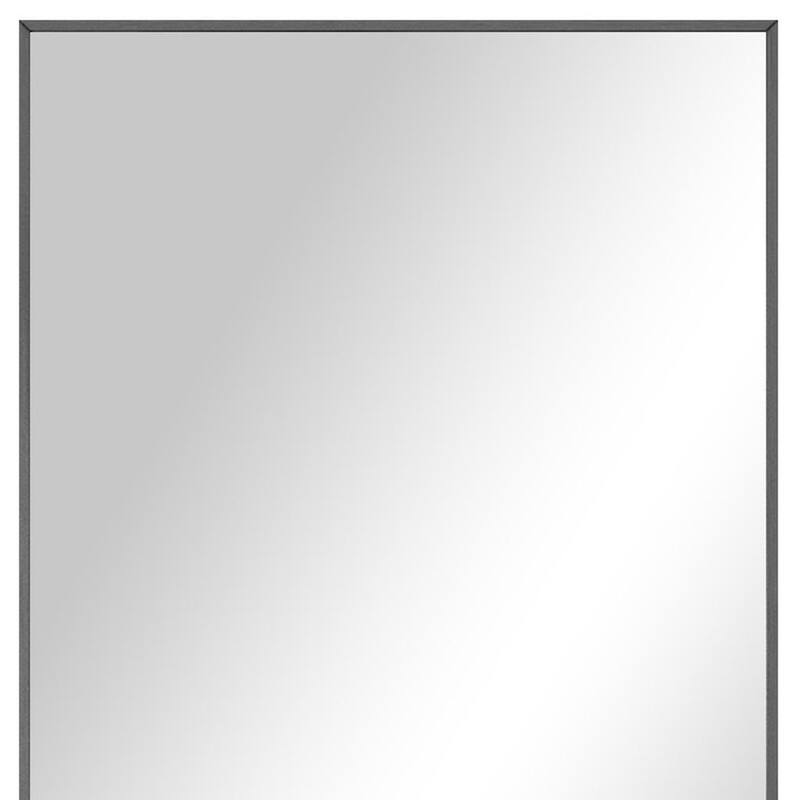 HomeRoots 71" Black Metal Freestanding Or Wall Mount Framed Full Length Mirror - 31.00 in. x 71.00 in. x 0.60 in.