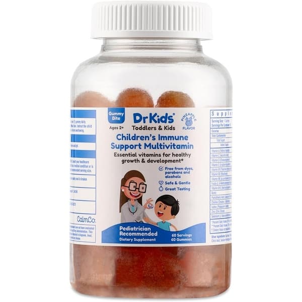 slide 1 of 1, DrKids Immune Support Multivitamin Gummy Bites 60ct