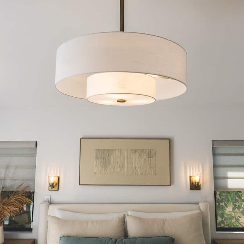 Hunter + Jasmine Roth Fandelier 30" Brookside Ceiling Fan w/ LED Light, Handheld Remote, Chandelier