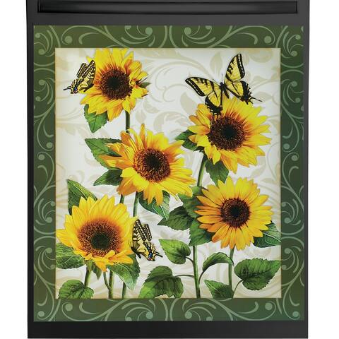 Beautiful Sunflower Garden Kitchen Dishwasher Magnet - 25.000 x 4.250 x 4.250