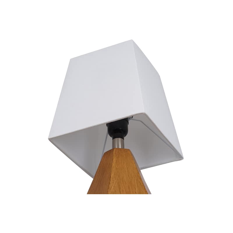 Catalina Geometric Table Lamp - Wood