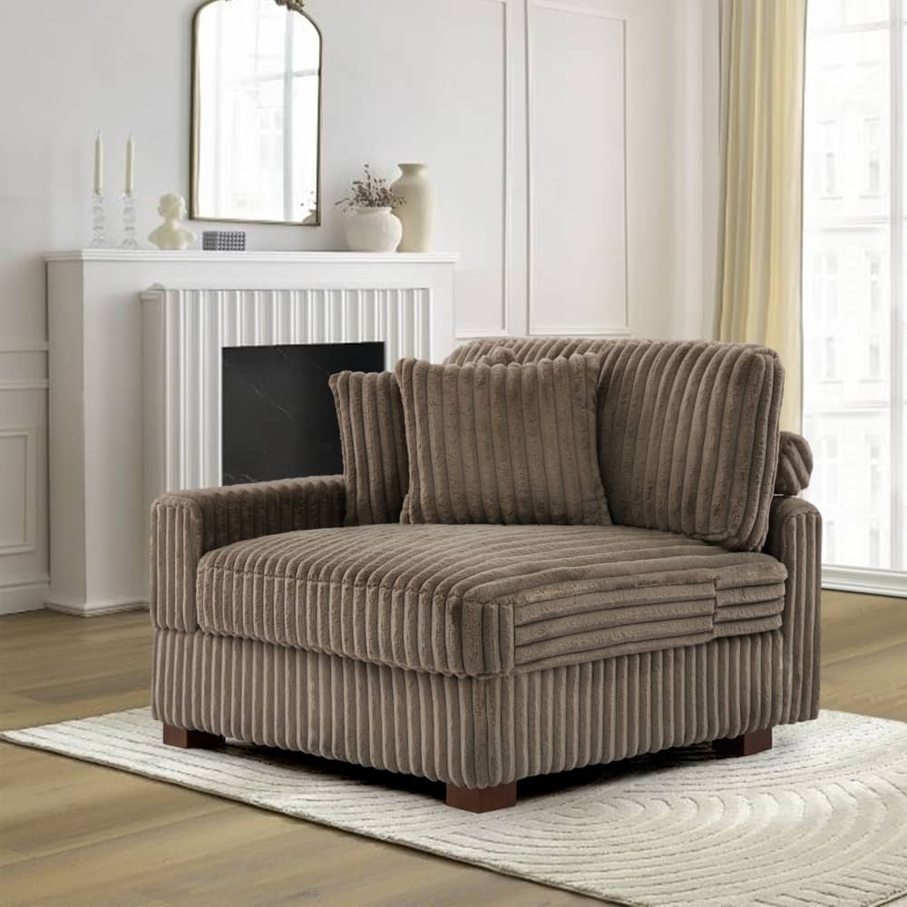 Cotton Flannel Armchair Sofa Corner Chairs for Living Room