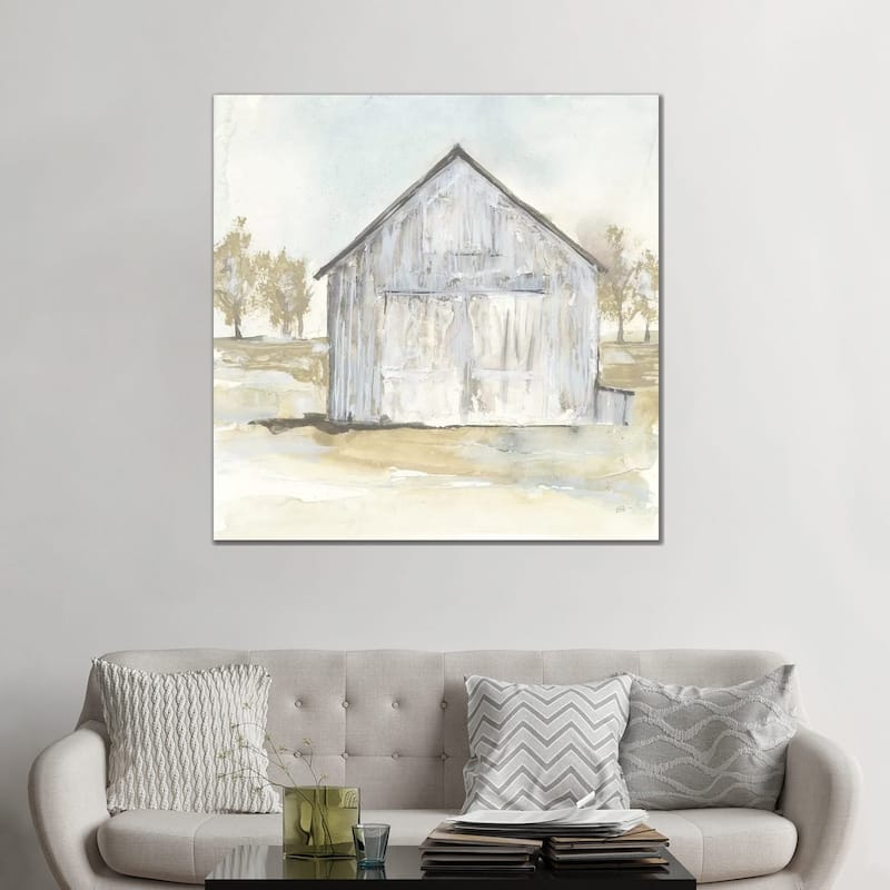 iCanvas "White Barn I" by Chris Paschke Canvas Print