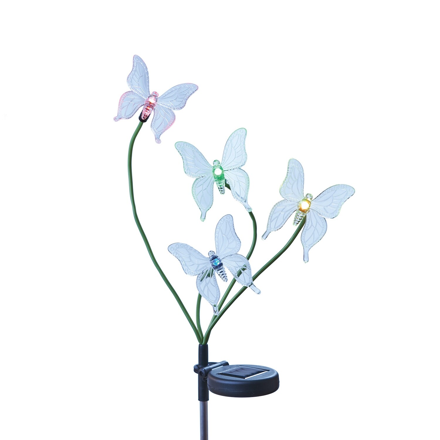 Shop Grassland Road Butterfly Garden Stake Color Changing Solar