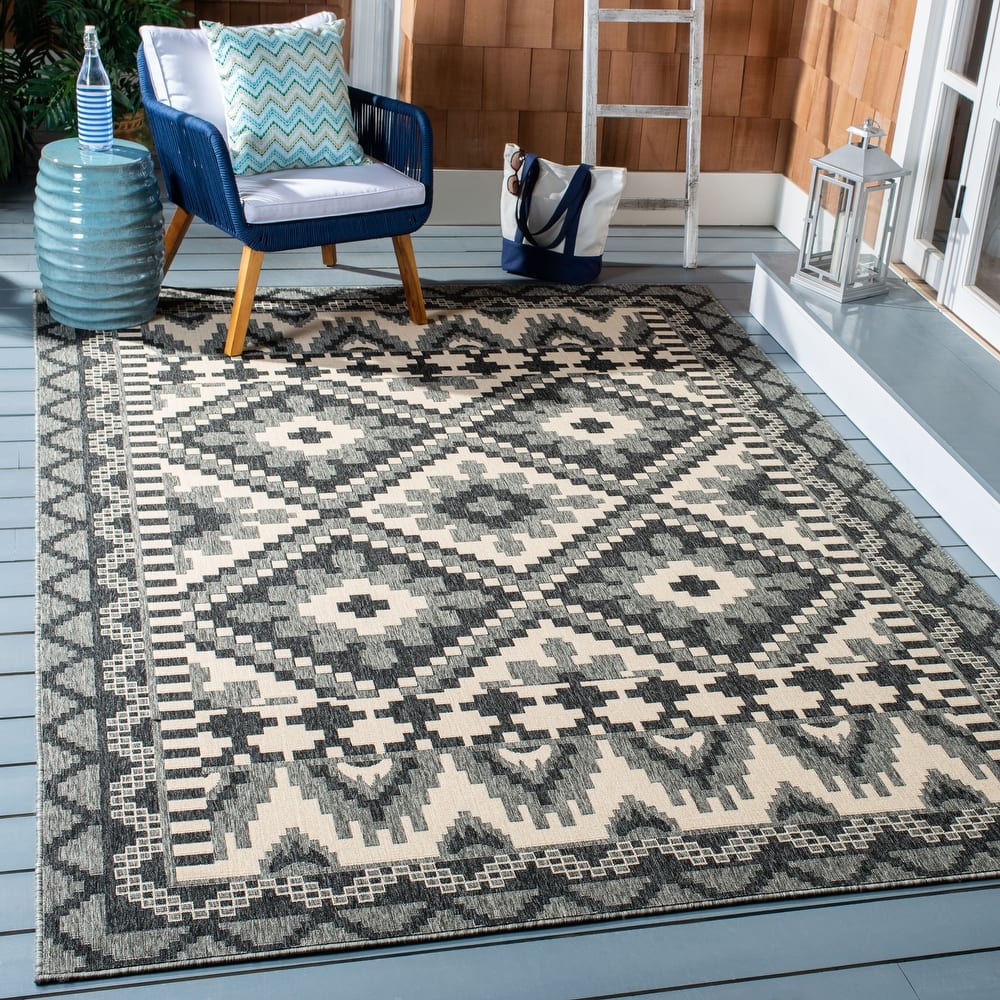 SAFAVIEH Veranda Bukuroshe Indoor/ Outdoor Waterproof Patio Backyard Rug
