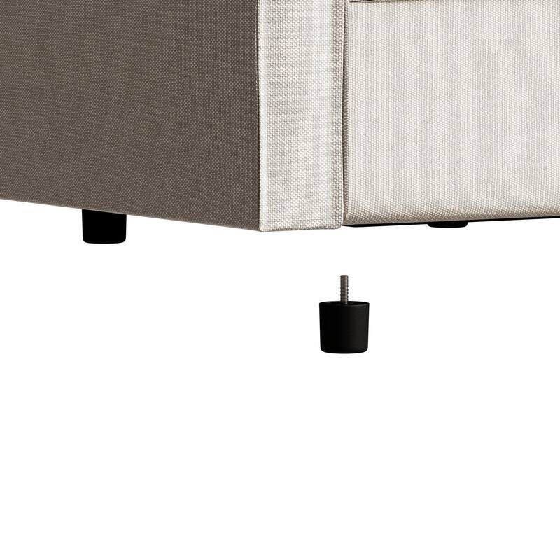 Linen Fabric Single Sofa Chair, Comfy Upholstered Reading Armchair, Modern Decorative Chair for Bedroom, Reading Room