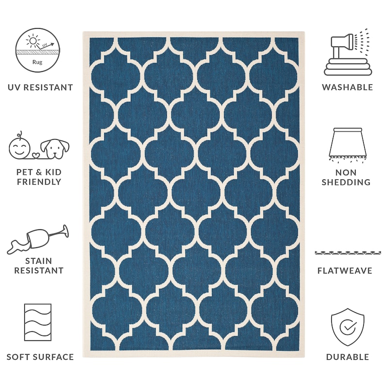 SAFAVIEH Courtyard Kathy Indoor/ Outdoor Waterproof Patio Backyard Rug